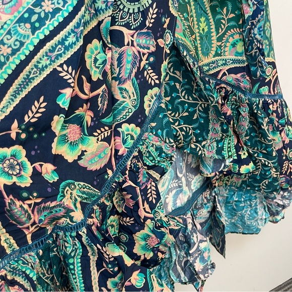 NWT FARM RIO ANTHROPOLOGIE WRAP MIDI DRESS - Picture 10 of 16